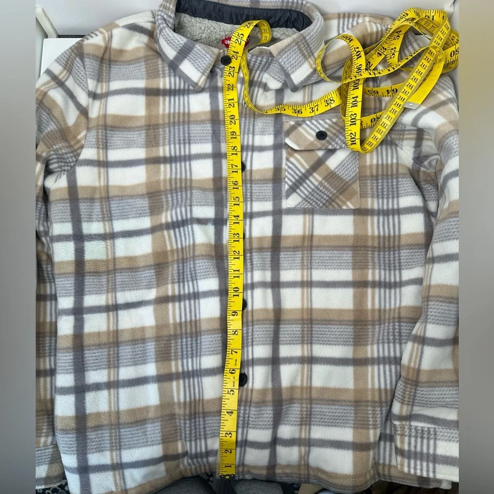 UNIONBAY Woodsman Microfleece Lined Flannel Shirt Jacket/Size Small